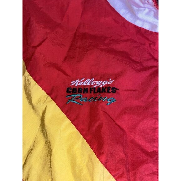 Vintage Terry Labonte Kellogg's Corn Flakes Racing Windbreaker Jacket XXL - Picture 3 of 6